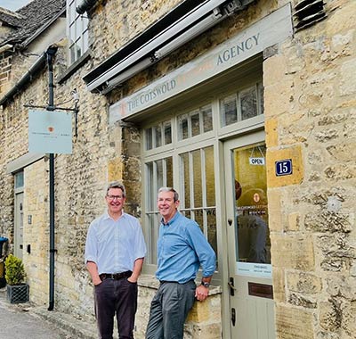 Olly and Ferg at the Burford letting agents