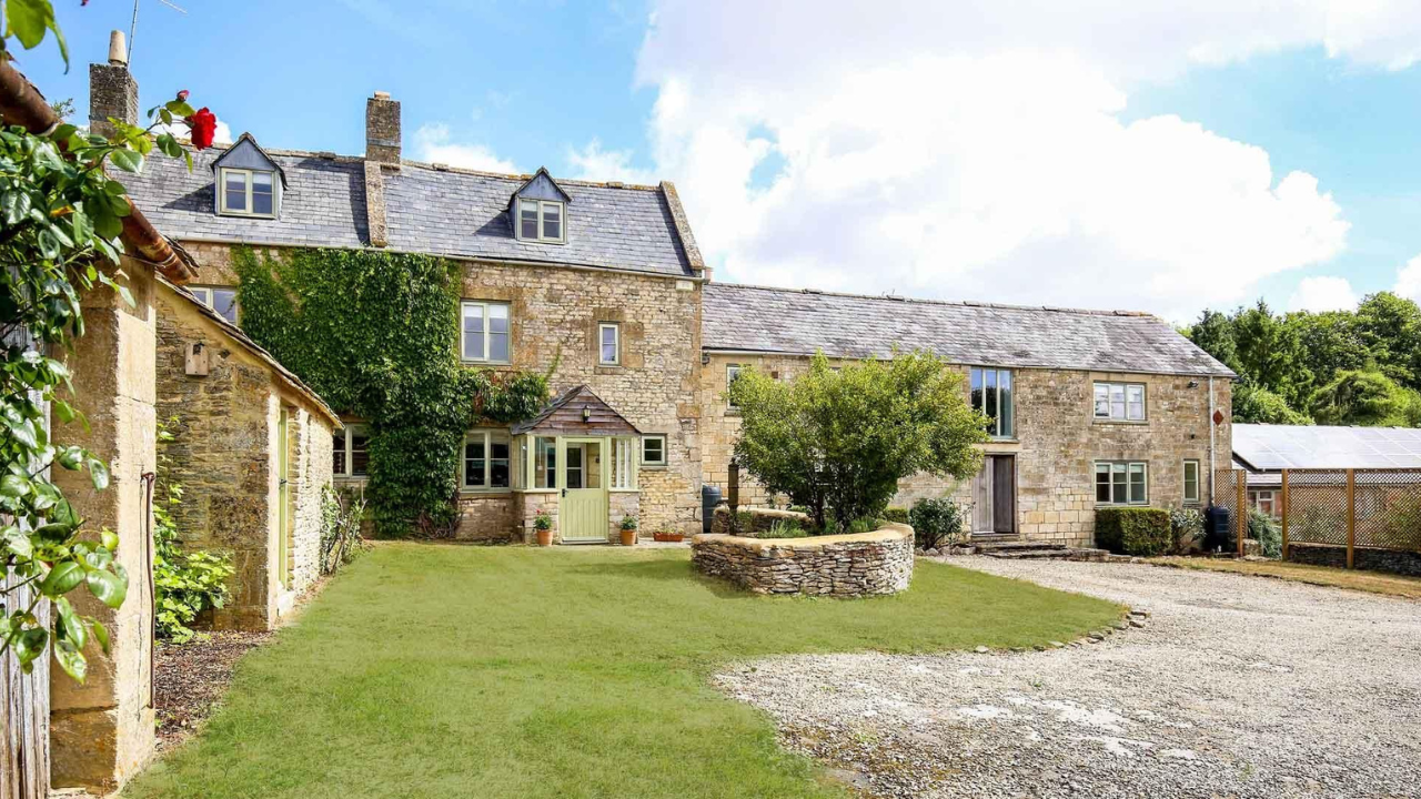Beautiful Cotswold stone home, view from the garden