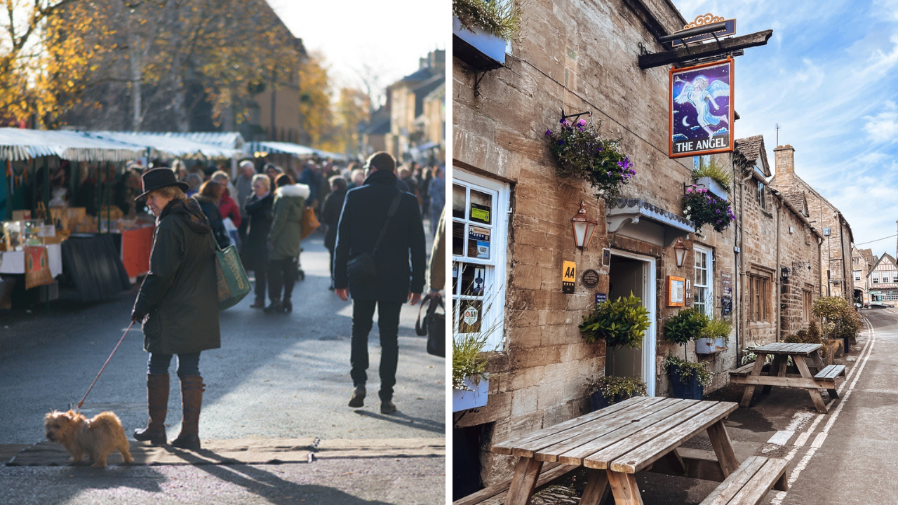 The Cotswolds community - local market and local pub - excellent reasons for considering Cotswold rentals
